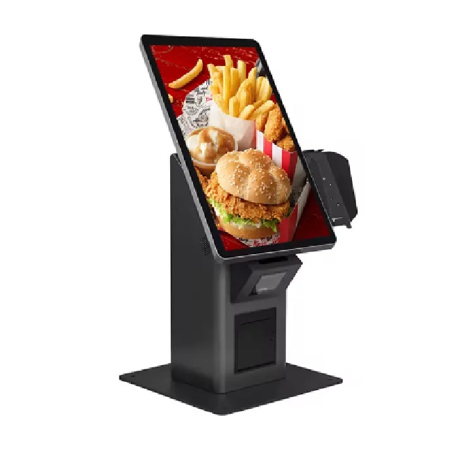 21.5 inch POE model Capacitive touch screen Built in thermal Printer/ Scanner self service kiosk_