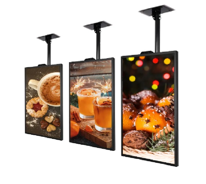 49 Inch 4K Semi-Outdoor Poster Android Monitor Advertising Players LCD Display Screen Shop Window Facing Digital Signage